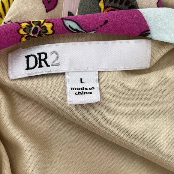 Daniel Rainn DR2 Sleeveless Dress Womens Size Large Purple Orange Yellow Floral - Picture 8 of 9